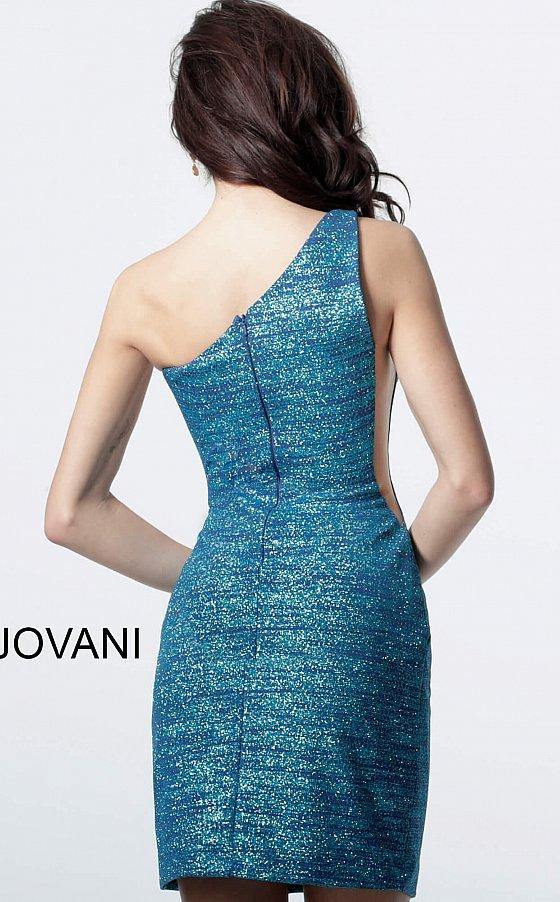 JVN By Jovani Short Glitter Cocktail Dress JVN4583 - The Dress Outlet Jovani