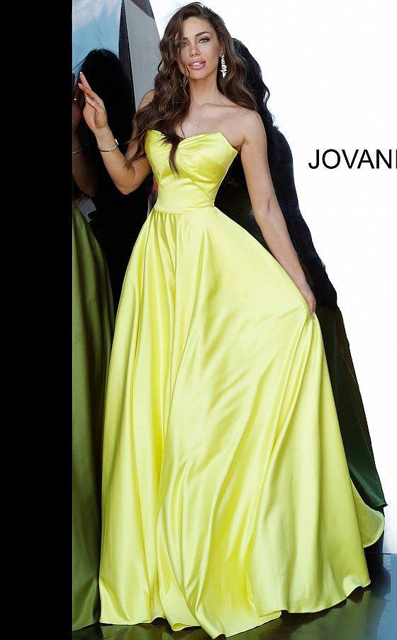 JVN By Jovani Long Strapless Prom Ball Gown JVN67847 - The Dress Outlet Jovani