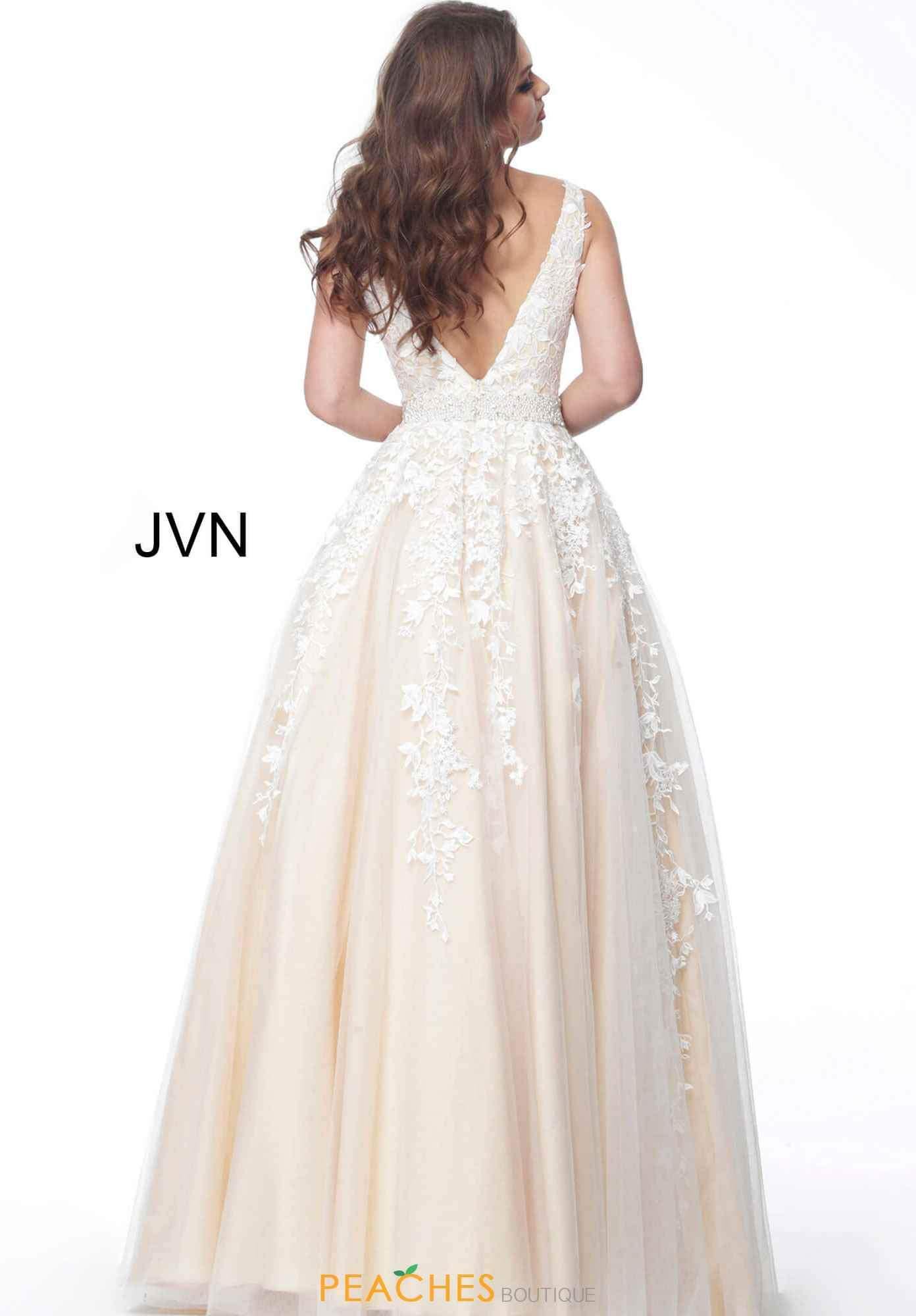 JVN By Jovani Long Prom Ball Gown Formal Dress JVN68258 - The Dress Outlet Jovani