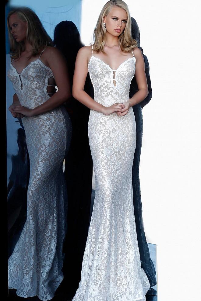 Jovani Long Bridal Dress JVN8082 - The Dress Outlet