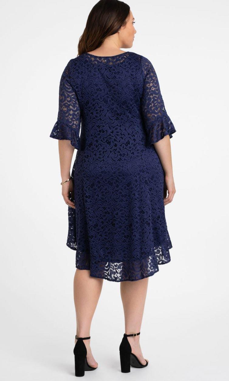 Kiyonna Short Lace Dress Formal Cocktail - The Dress Outlet Kiyonna