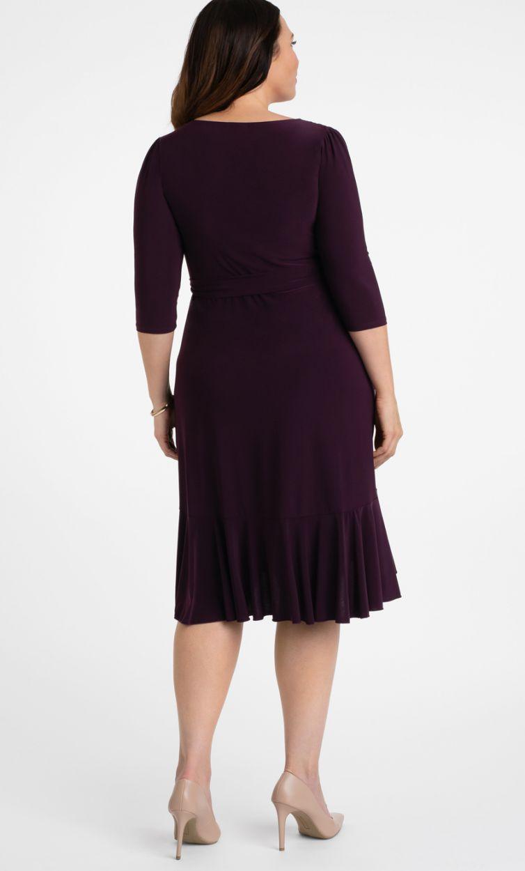 Kiyonna Short Plus Size Wrap Dress