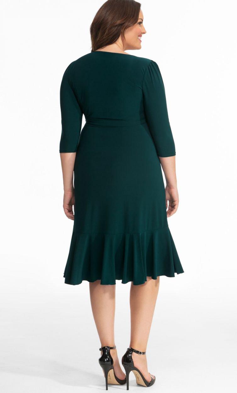 Kiyonna Short Plus Size Wrap Dress