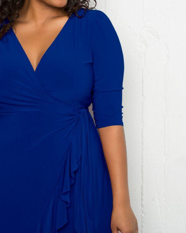 Kiyonna Short Plus Size Wrap Dress
