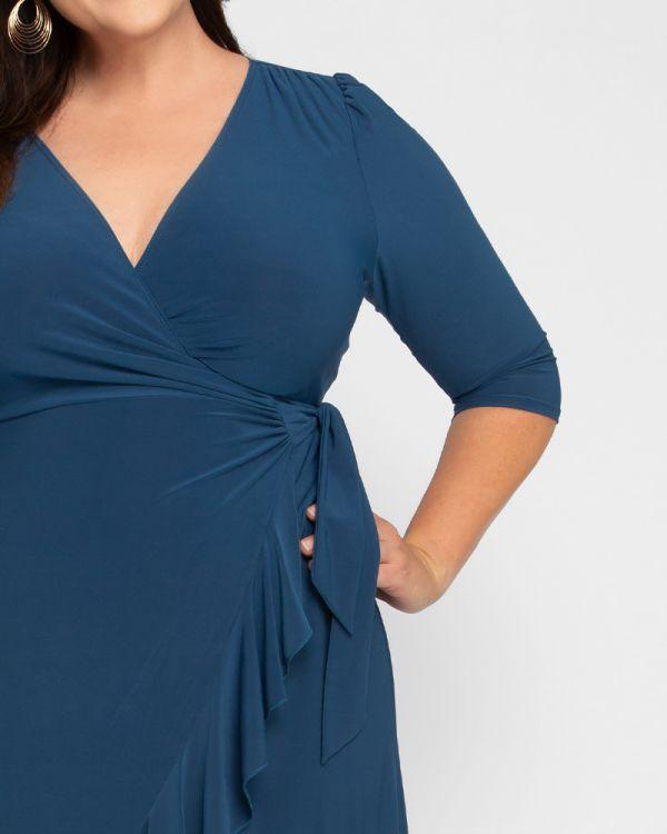 Kiyonna Short Plus Size Wrap Dress