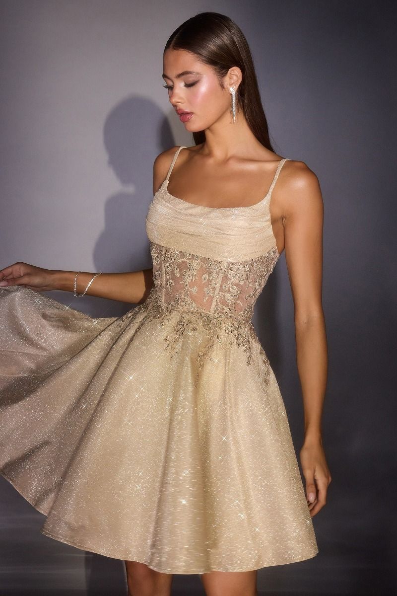 Scoop Mini Tulle Cocktail A-Line LaDivine KV1152