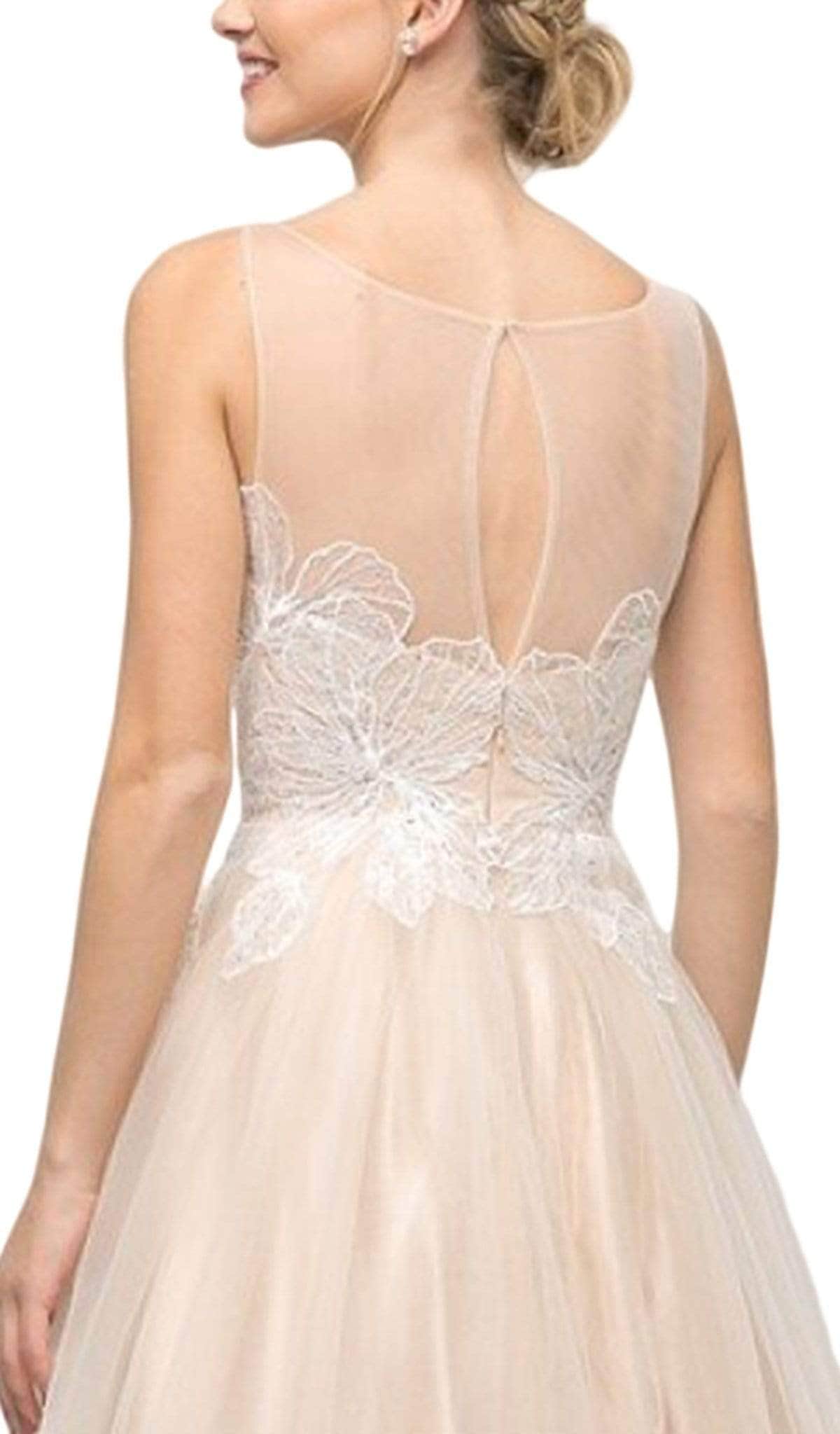 Illusion Floor-Length Tulle Occasion Ball Gown LaDivine UE009