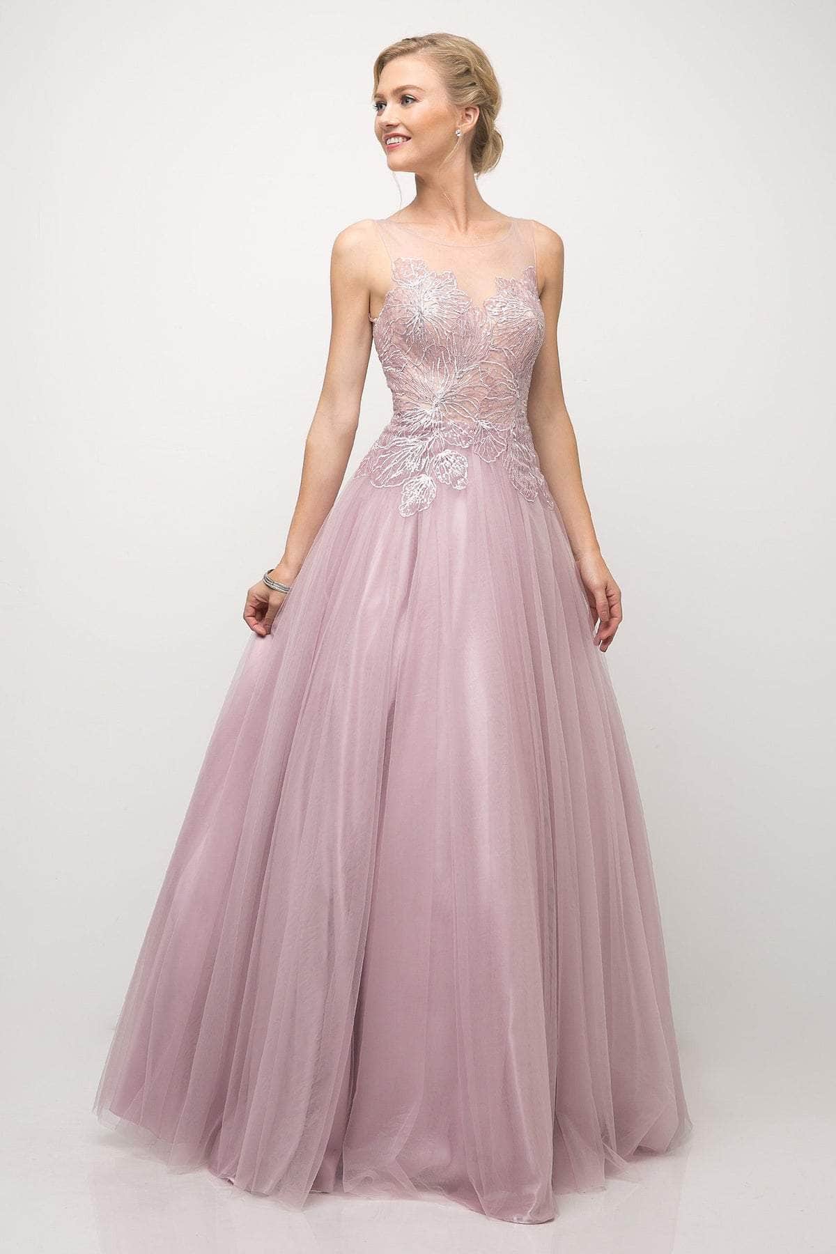 Illusion Floor-Length Tulle Occasion Ball Gown LaDivine UE009