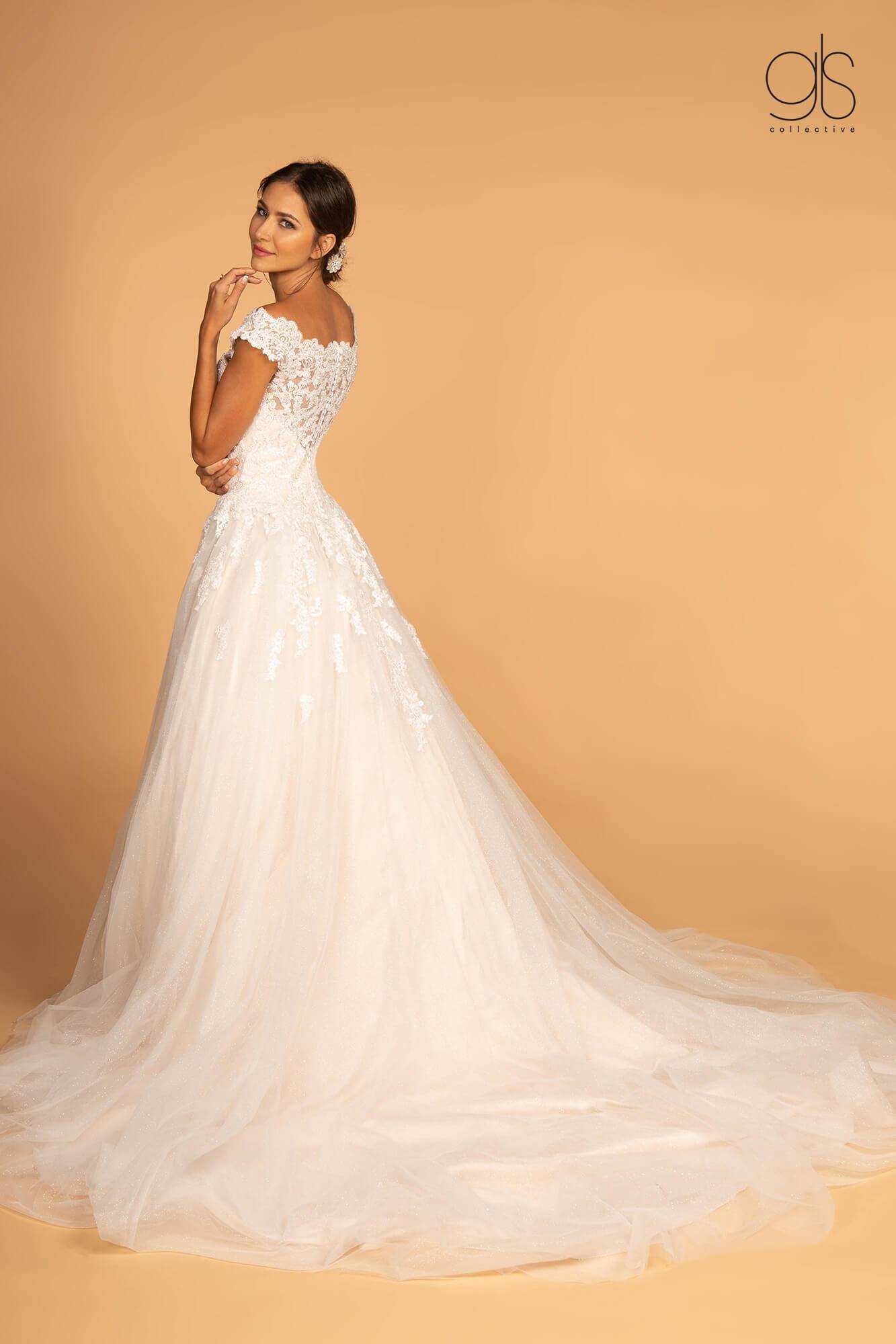 Long A-Line Wedding Dress - The Dress Outlet Elizabeth K