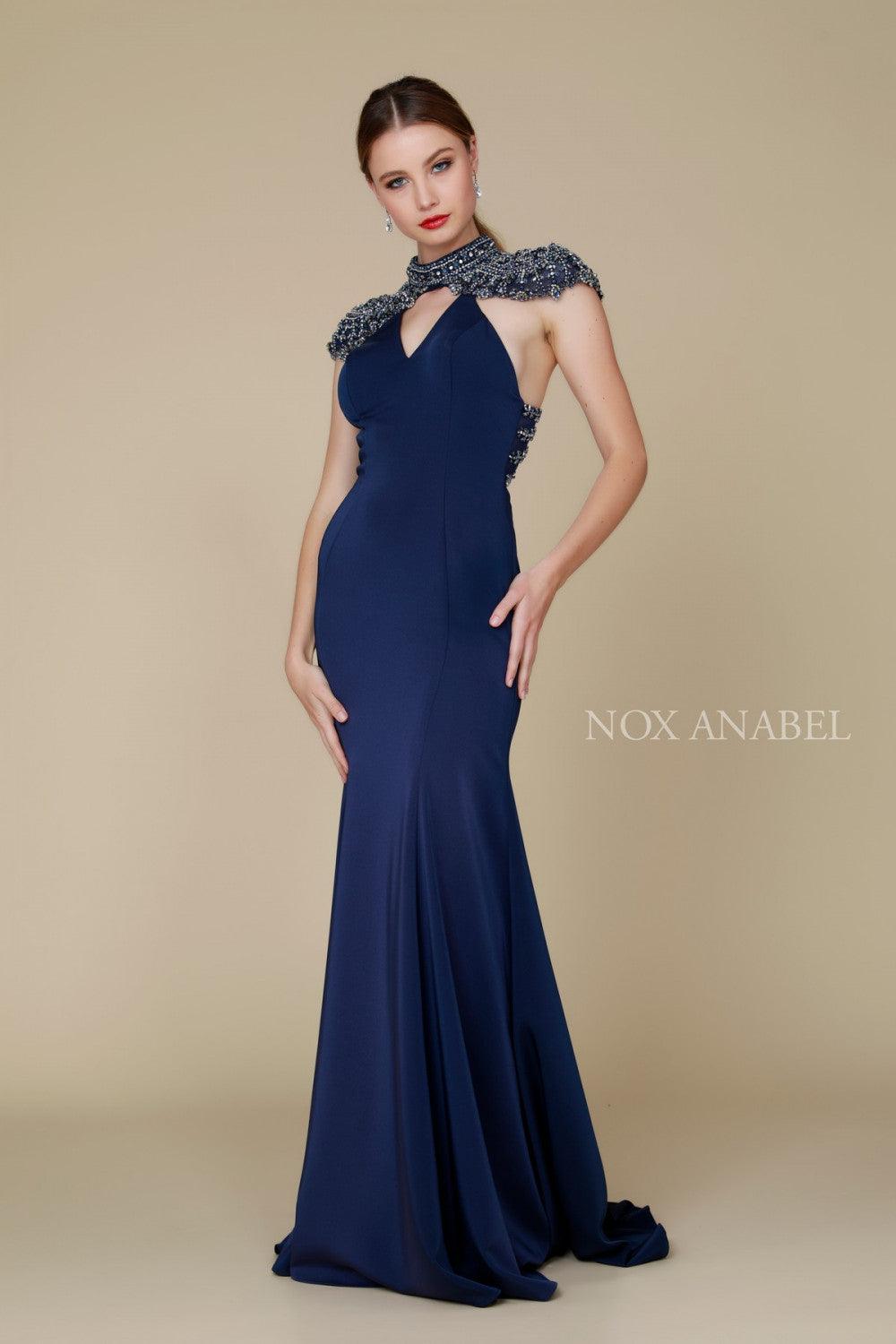 Long Evening Gown Prom Dress Navy Blue for 189.99 The Dress Outlet