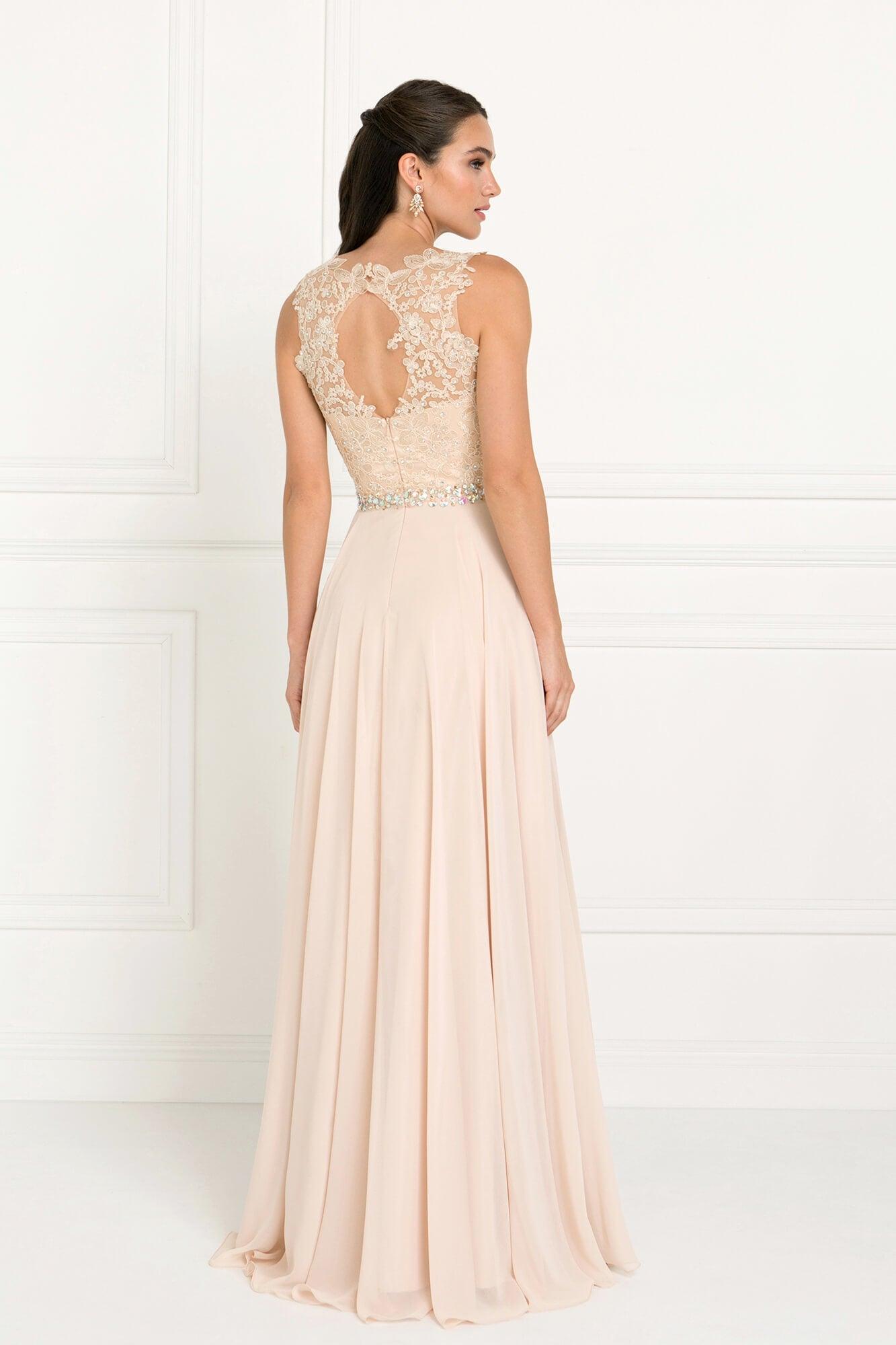 Long Bridesmaid Prom Dress Formal