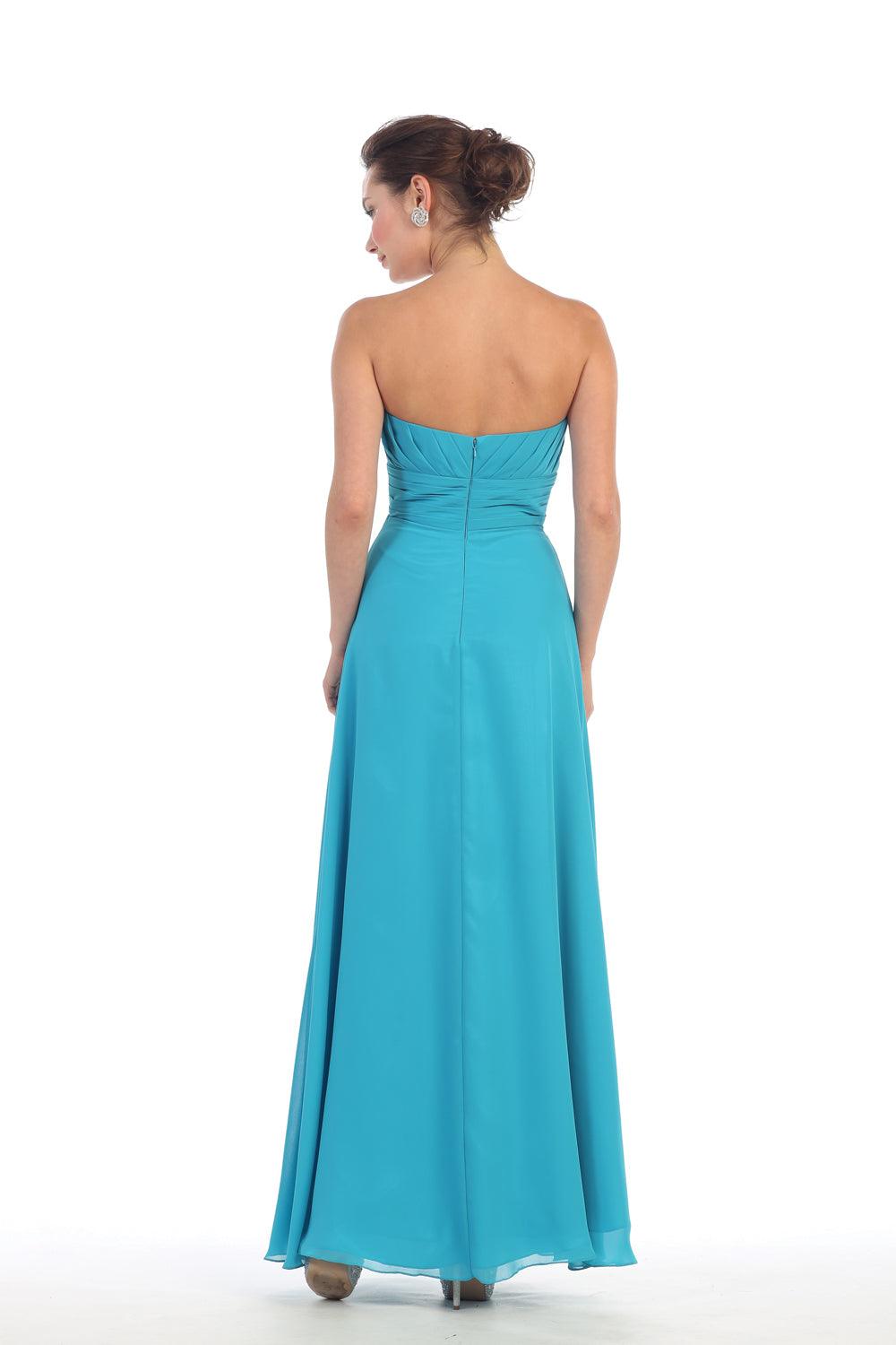 Long Bridesmaids Dress Plus Size Formal - The Dress Outlet May Queen