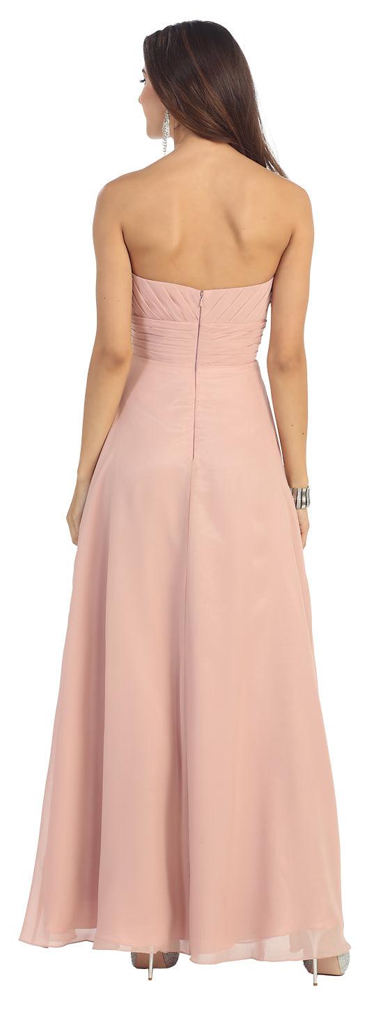 Long Bridesmaids Dress Plus Size Formal - The Dress Outlet May Queen