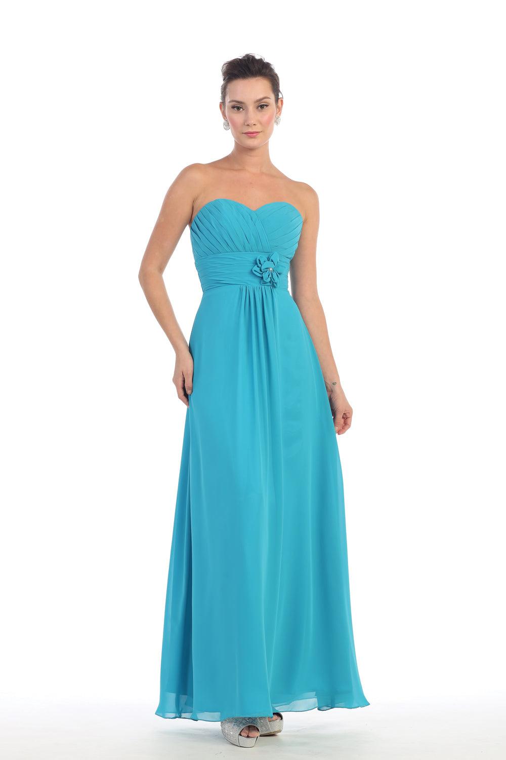 Long Bridesmaids Dress Plus Size Formal - The Dress Outlet May Queen