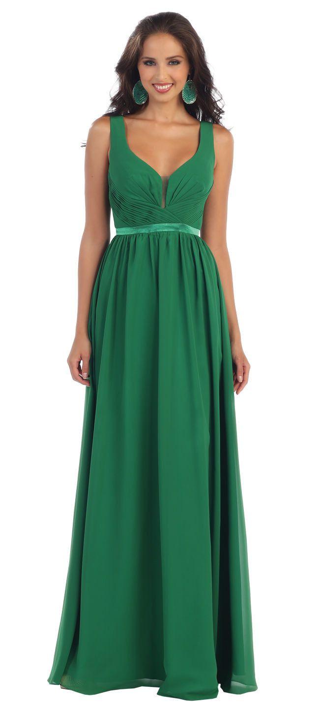 Long Bridesmaids Formal Dress - The Dress Outlet May Queen