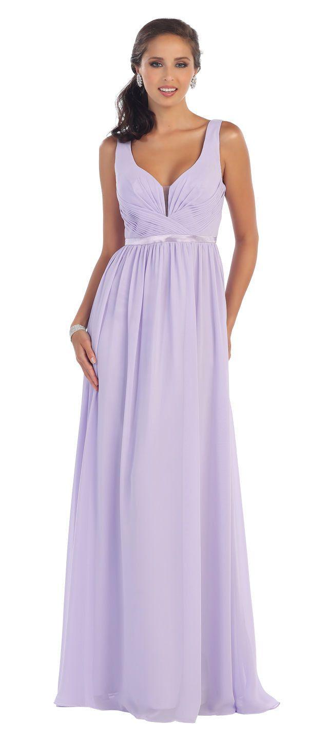 Long Bridesmaids Formal Dress - The Dress Outlet May Queen