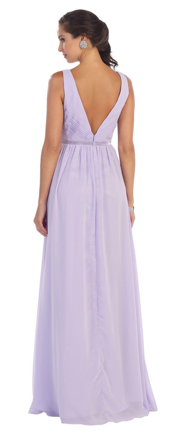 Long Bridesmaids Formal Dress - The Dress Outlet May Queen