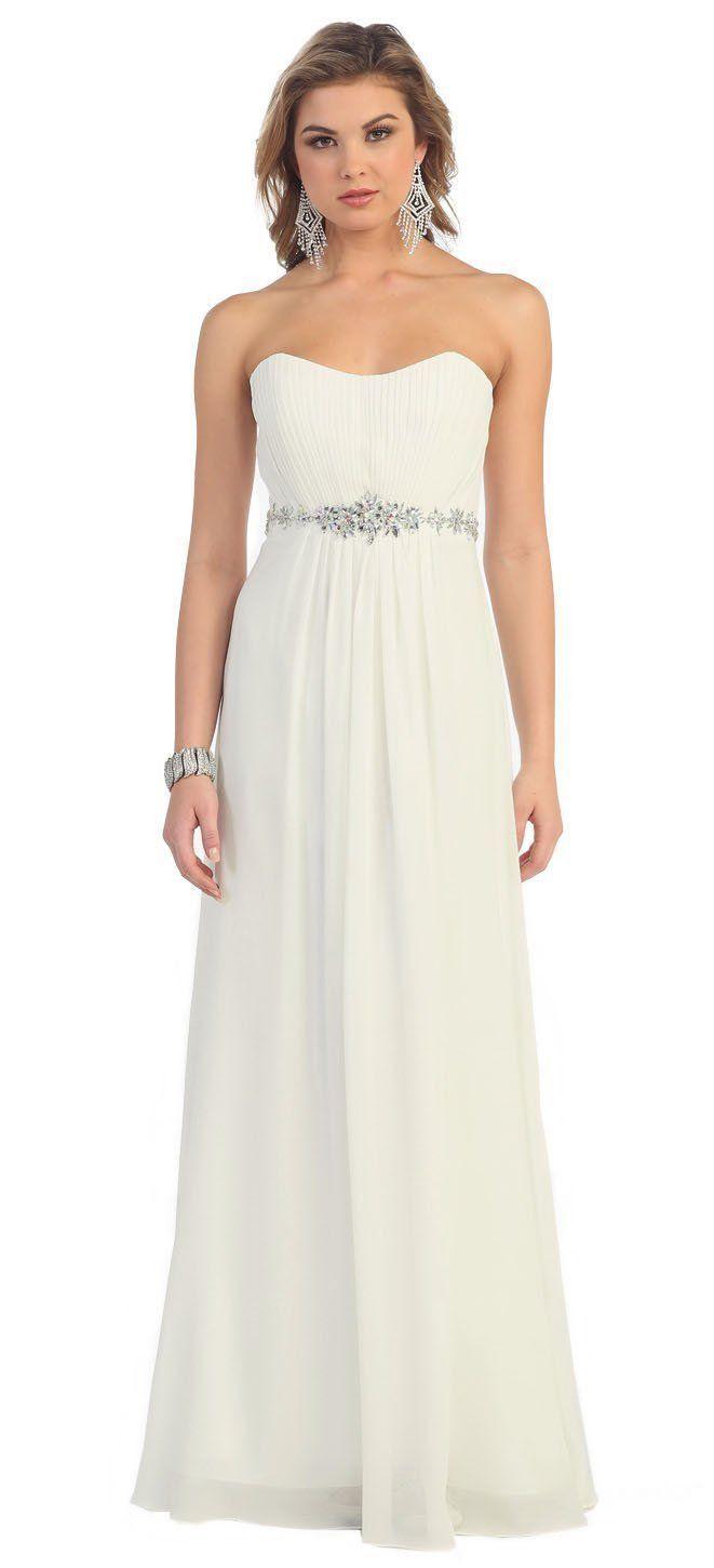 Long Bridesmaids Prom Plus Size Formal Dress - The Dress Outlet May Queen