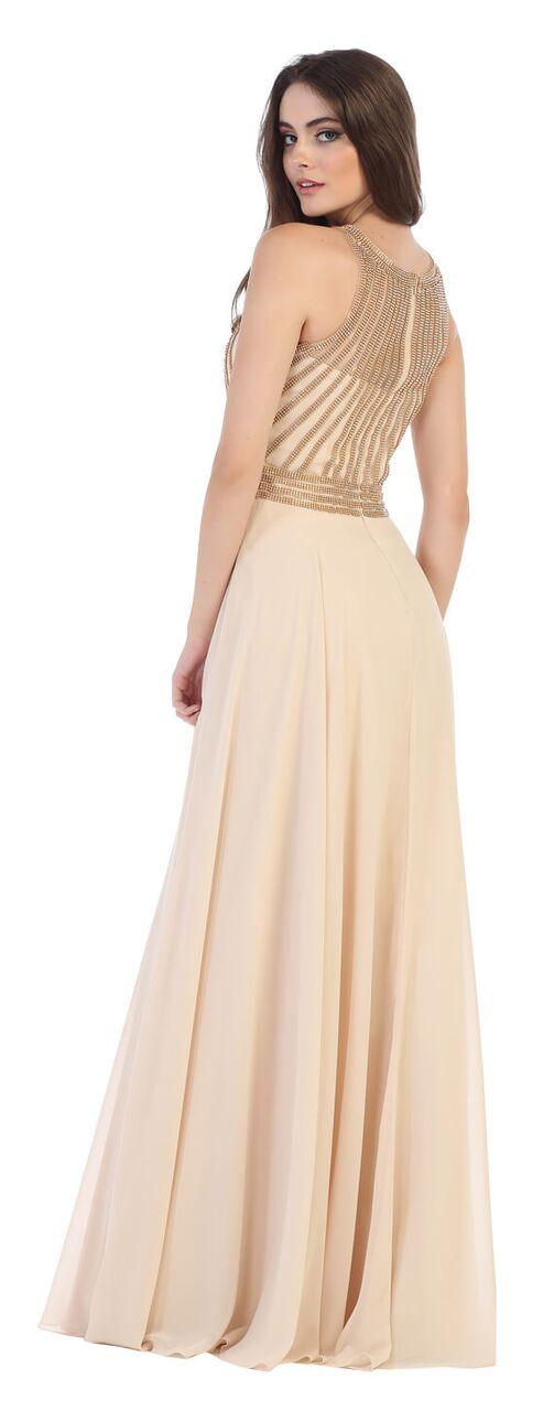 Long Chiffon Prom Dress Formal Gown - The Dress Outlet May Queen