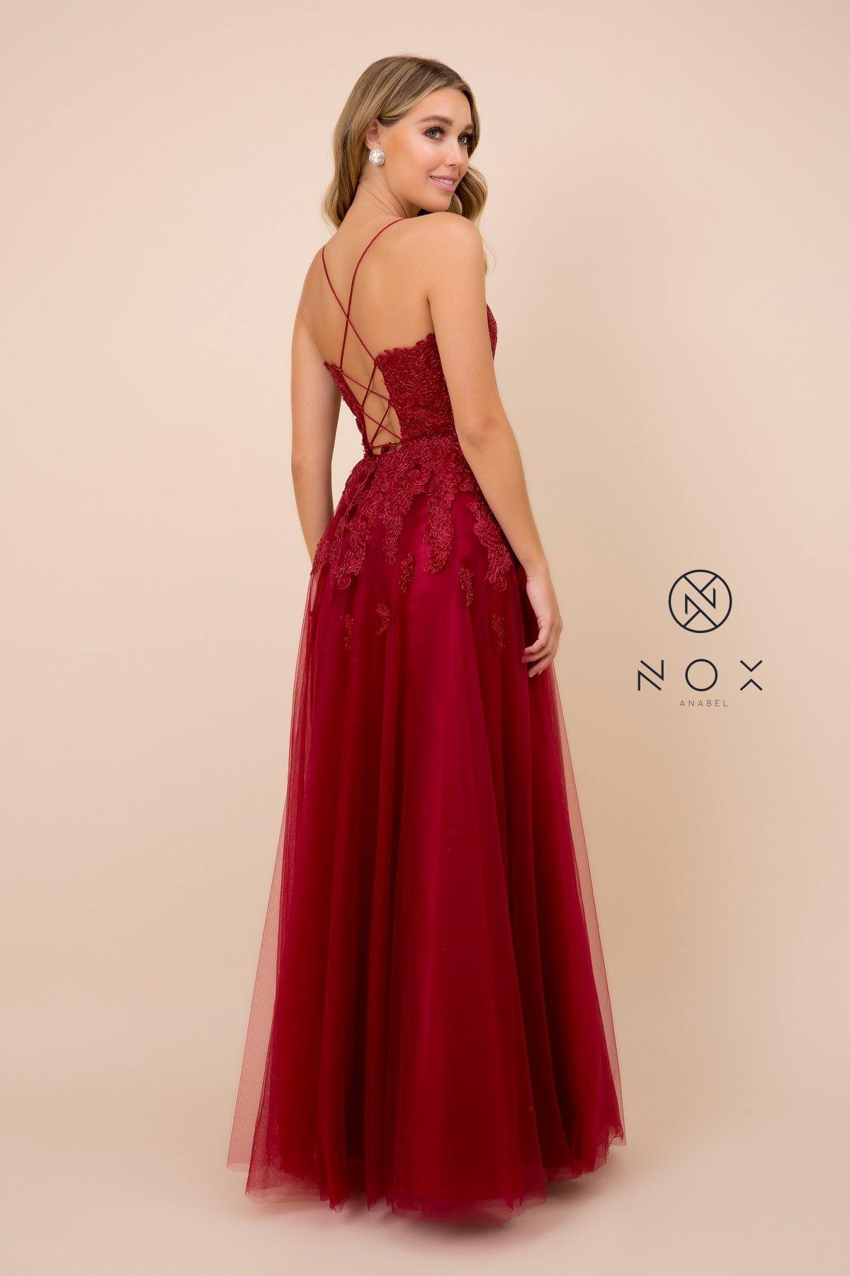 Long Evening Gown Formal Prom Dress - The Dress Outlet Nox Anabel