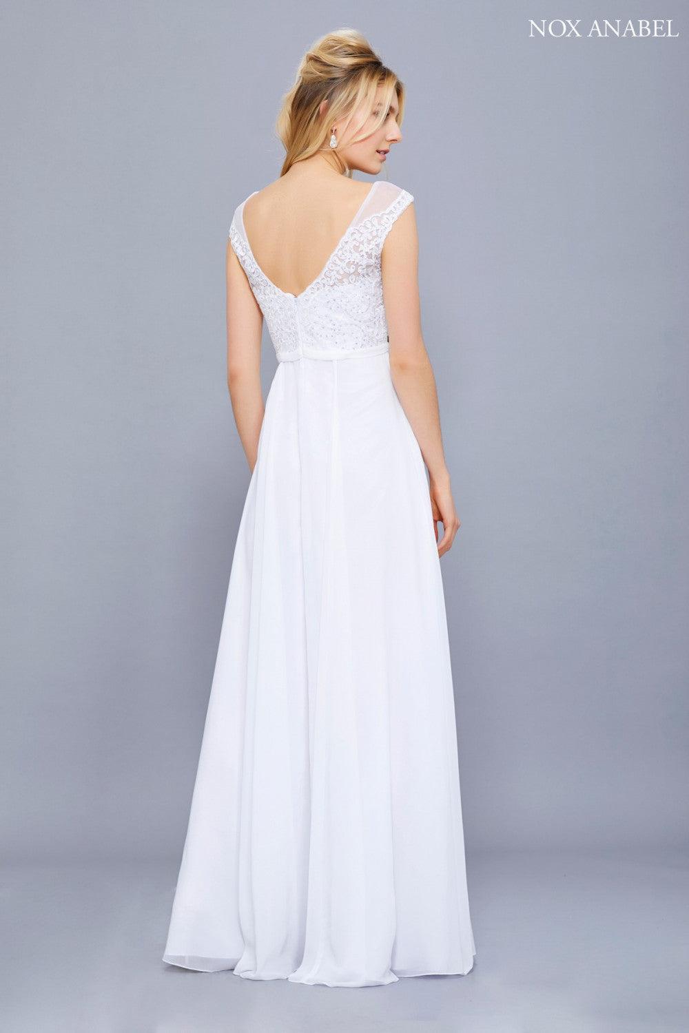 Long Formal Bridal Wedding Dress - The Dress Outlet Nox Anabel