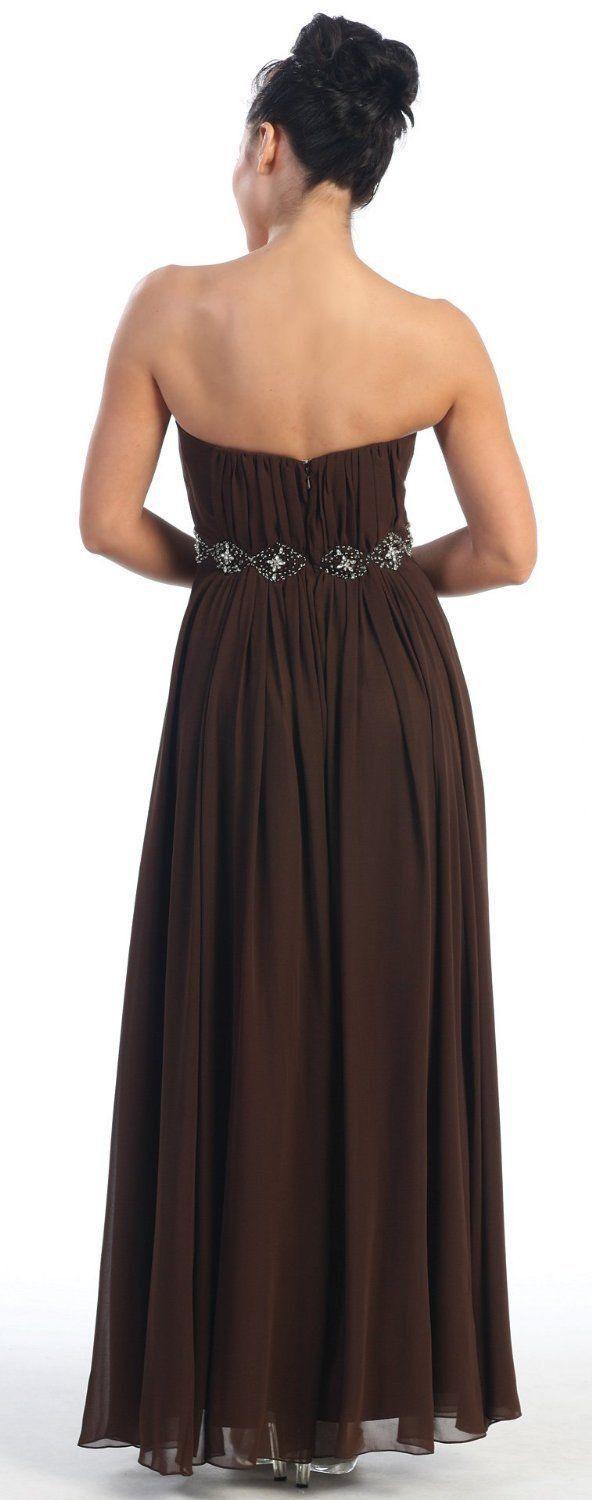 Long Formal Bridemaids Dress - The Dress Outlet May Queen
