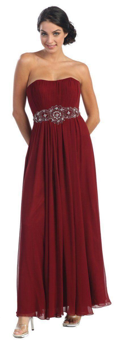 Long Formal Bridemaids Dress - The Dress Outlet May Queen