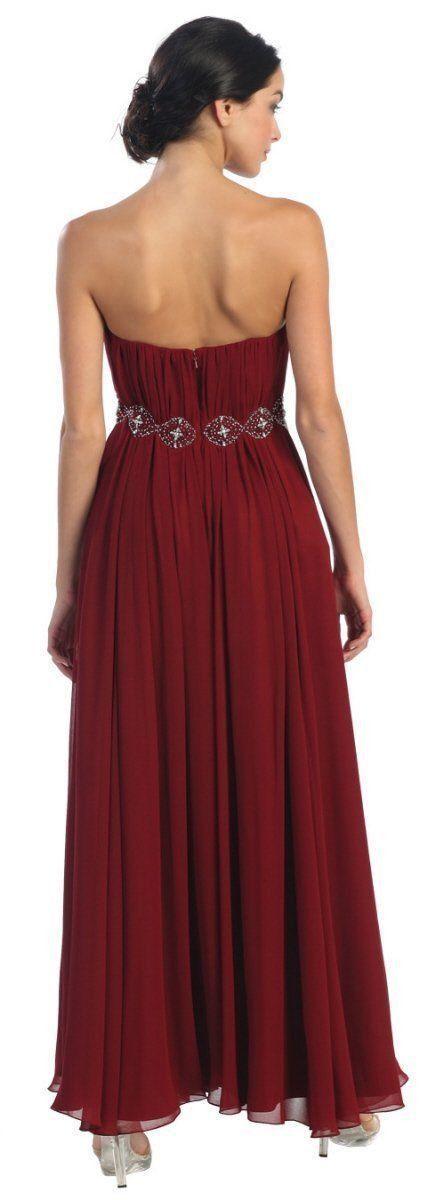 Long Formal Bridemaids Dress - The Dress Outlet May Queen