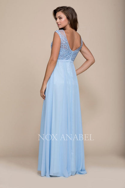 Long Formal Bridesmaid Prom Dress - The Dress Outlet Nox Anabel