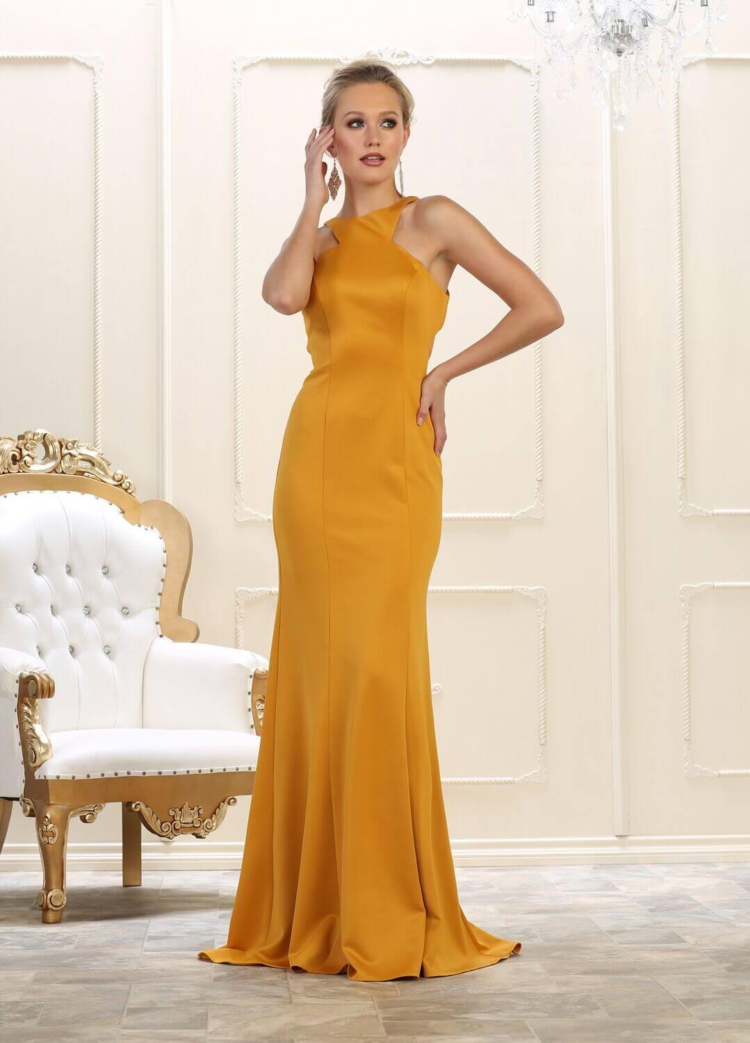 Long Formal Bridesmaids Dress Evening Homecoming Gown - The Dress Outlet May Queen