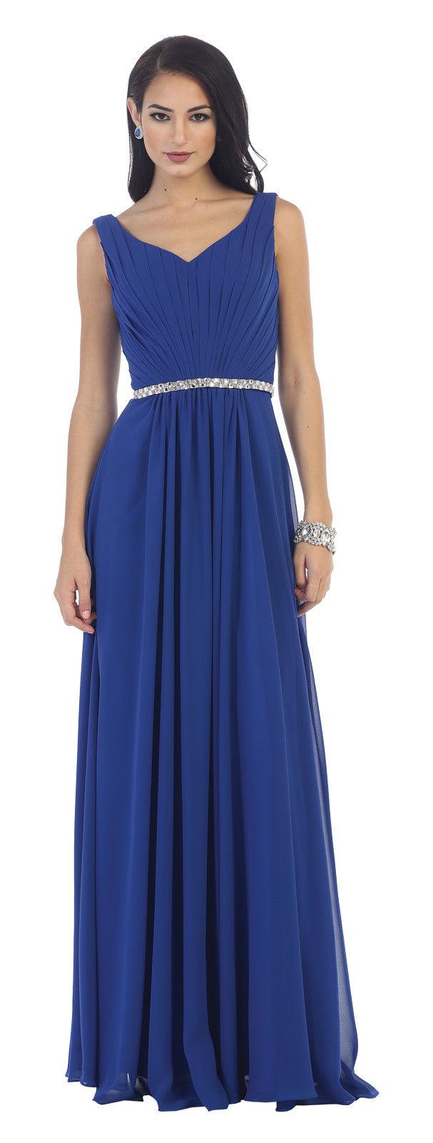 Long Formal Bridesmaids Prom Dress - The Dress Outlet May Queen