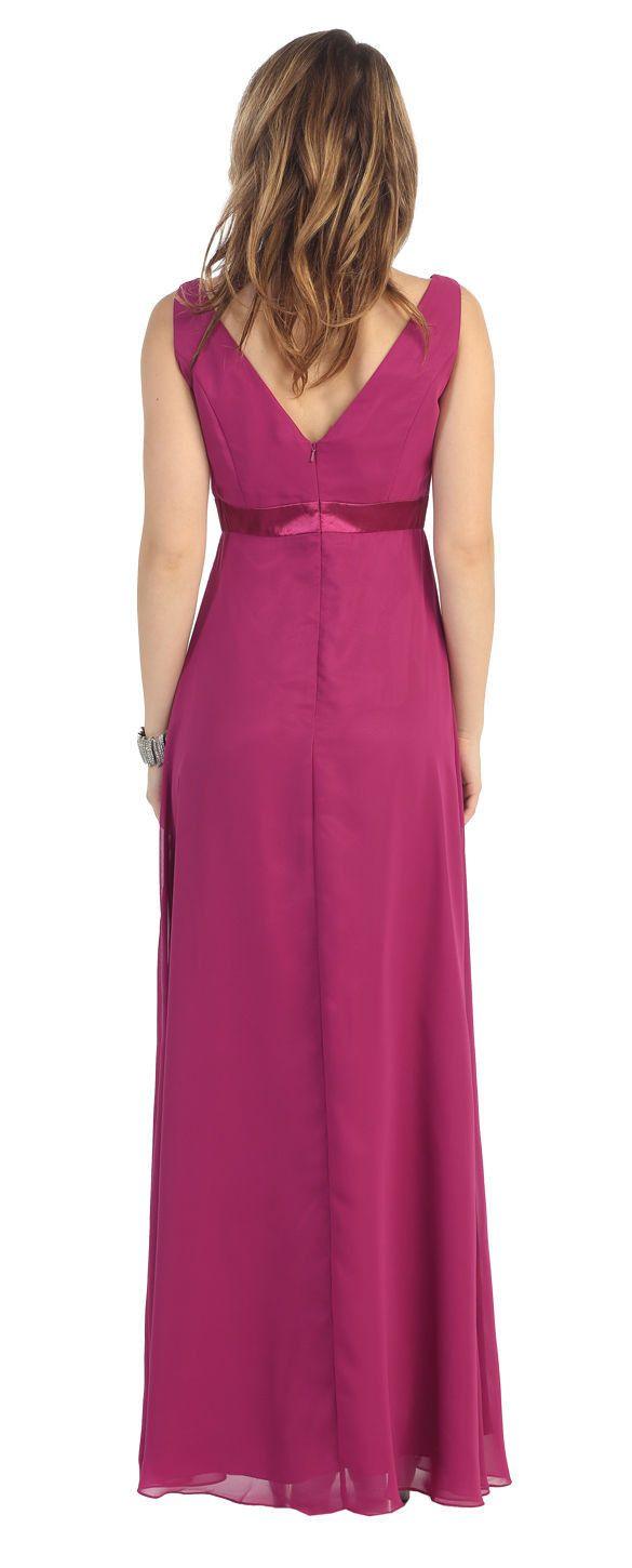 Long Formal Dress Bridesmaids Gown - The Dress Outlet May Queen