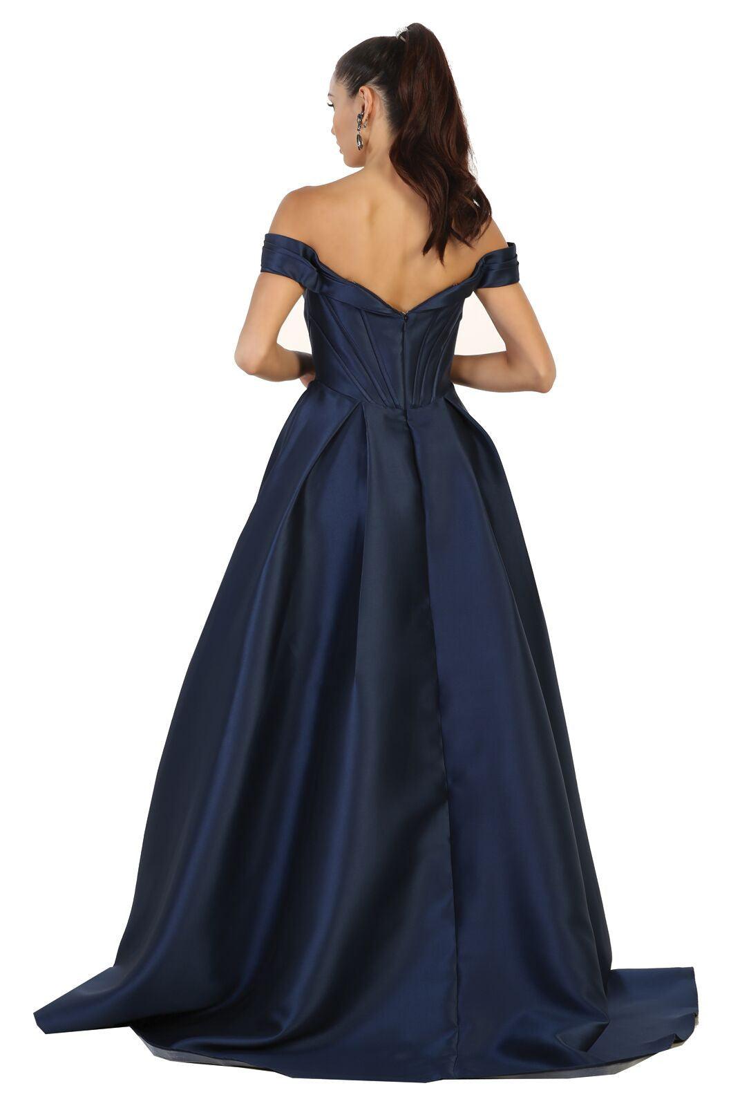 Long Formal Dress Evening Party Prom Ballgown - The Dress Outlet May Queen