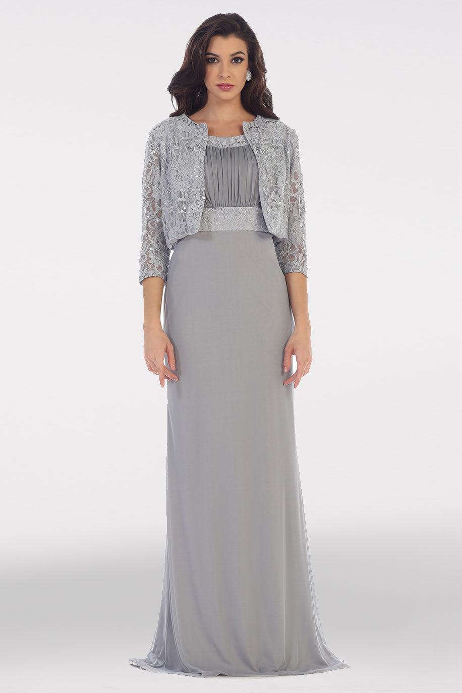 Long Formal Dress Mother of the Bride Bridesmaids - The Dress Outlet May Queen