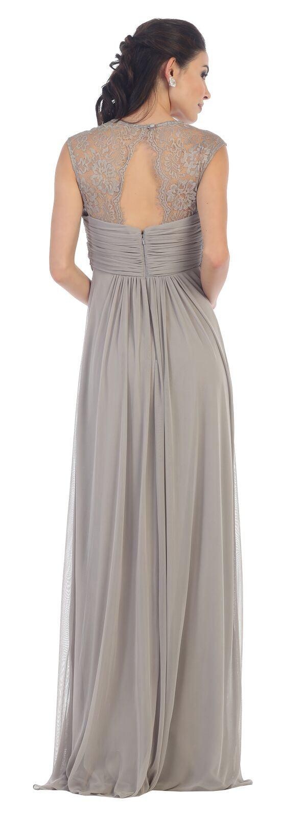 Long Formal Dress Plus Size Bridesmaid Prom - The Dress Outlet May Queen