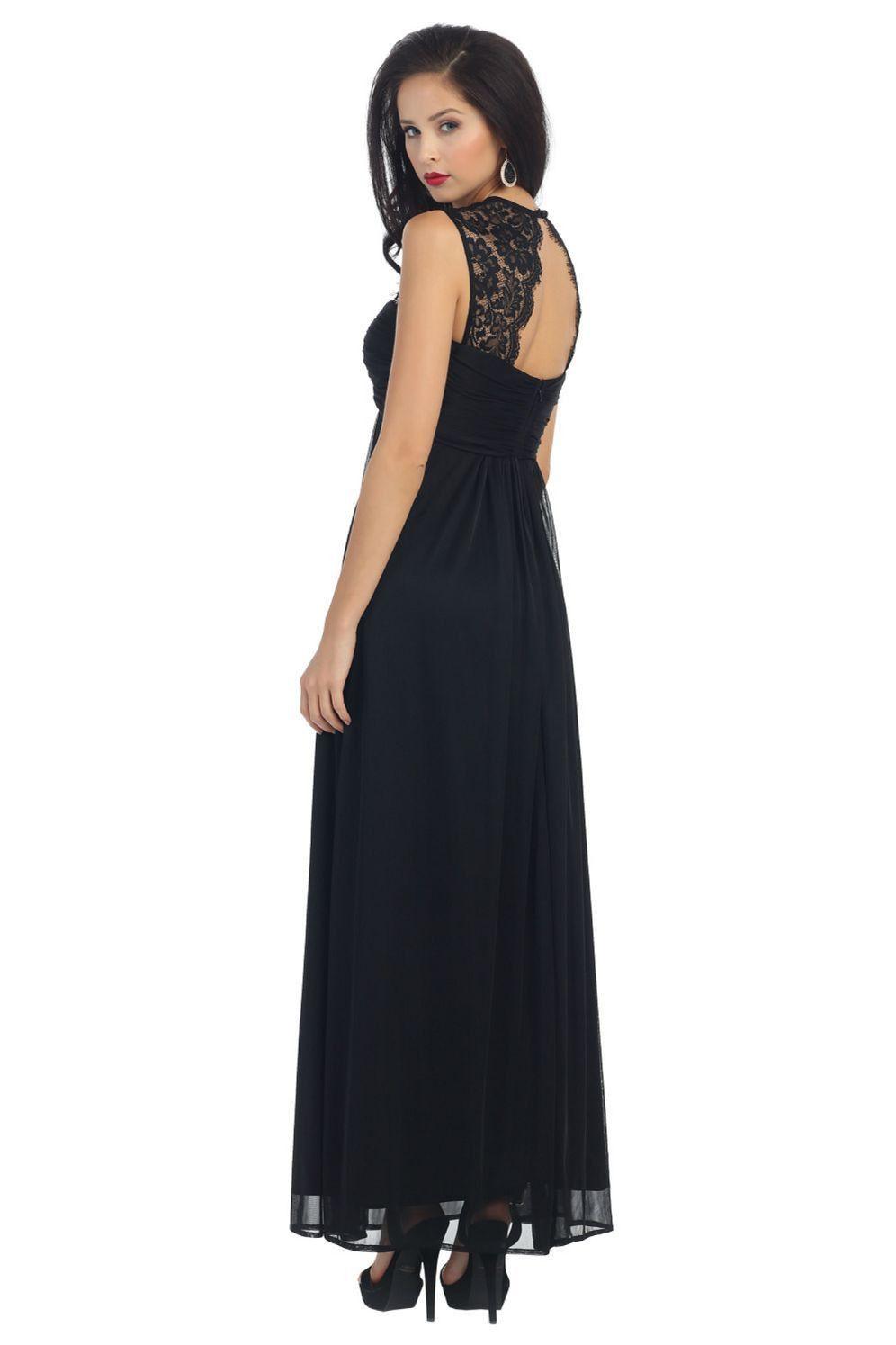 Long Formal Dress Plus Size Bridesmaid Prom - The Dress Outlet May Queen
