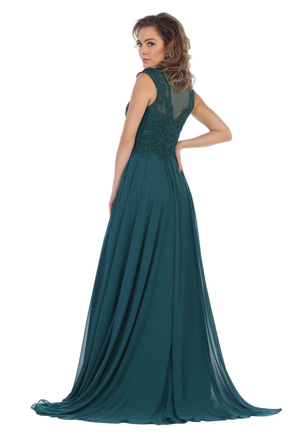 Long Formal Dress Plus Size Evening Gown - The Dress Outlet May Queen