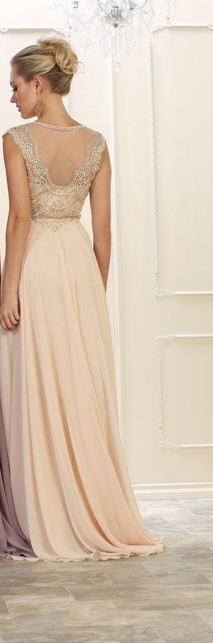 Long Formal Dress Plus Size Evening Gown - The Dress Outlet May Queen