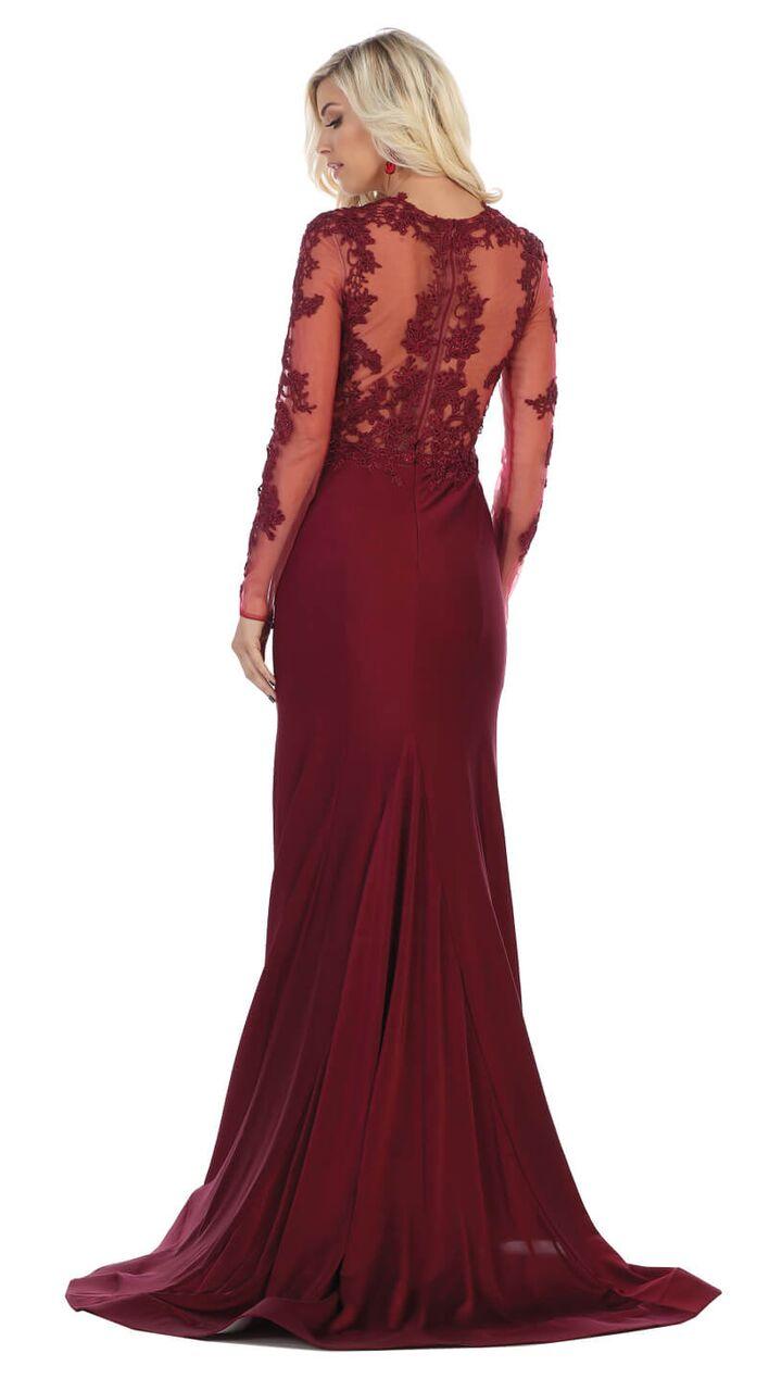 Long Formal Dress Plus Size Evening Gown - The Dress Outlet May Queen