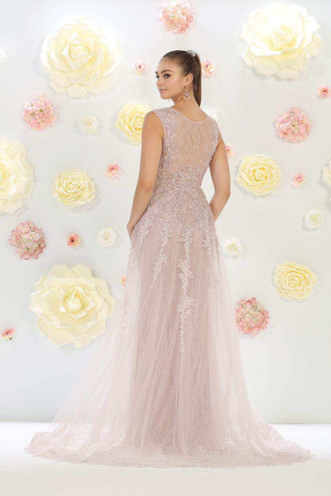 Long Formal Dresses Plus Size Evening Party Prom Gown - The Dress Outlet May Queen