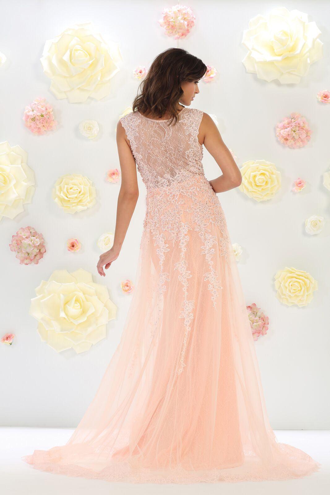 Long Formal Dresses Plus Size Evening Party Prom Gown - The Dress Outlet May Queen