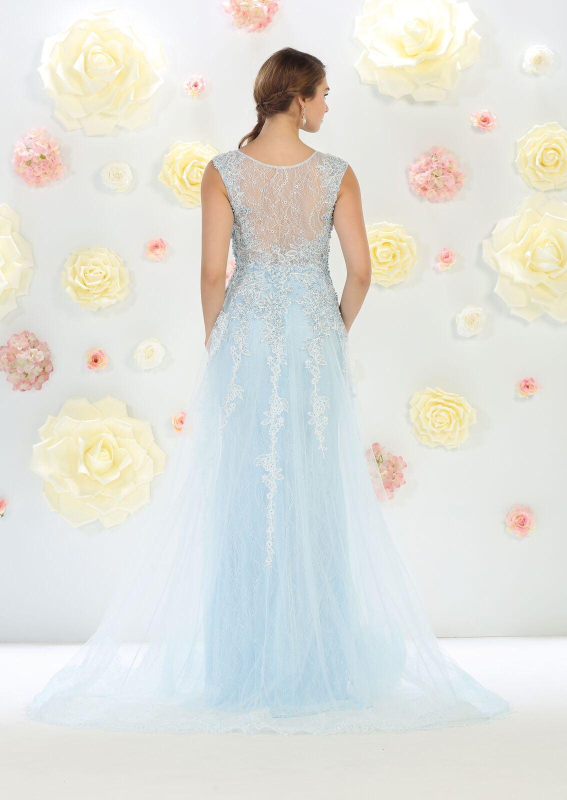 Long Formal Dresses Plus Size Evening Party Prom Gown - The Dress Outlet May Queen