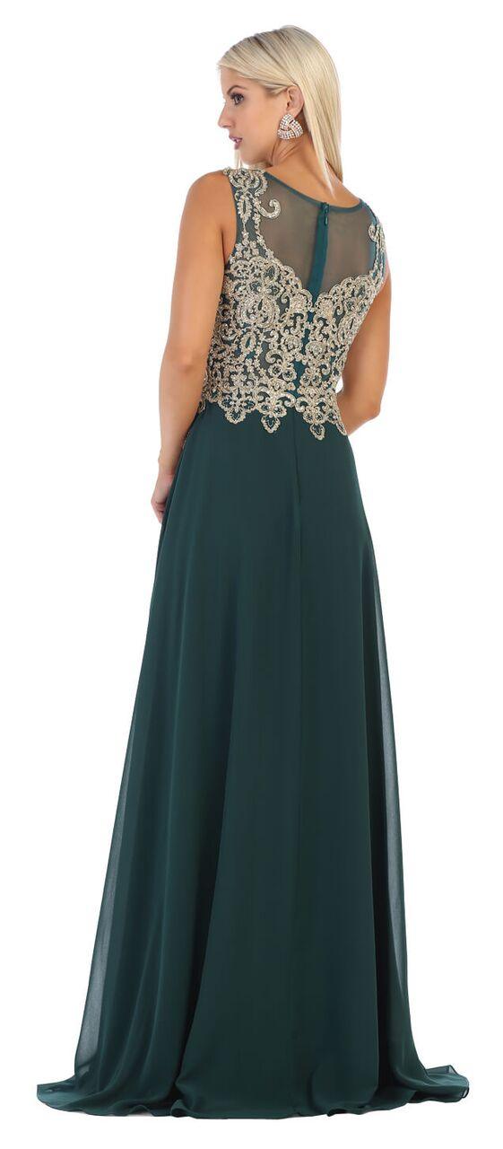 Long Formal Evening Prom Plus Size Dress - The Dress Outlet May Queen