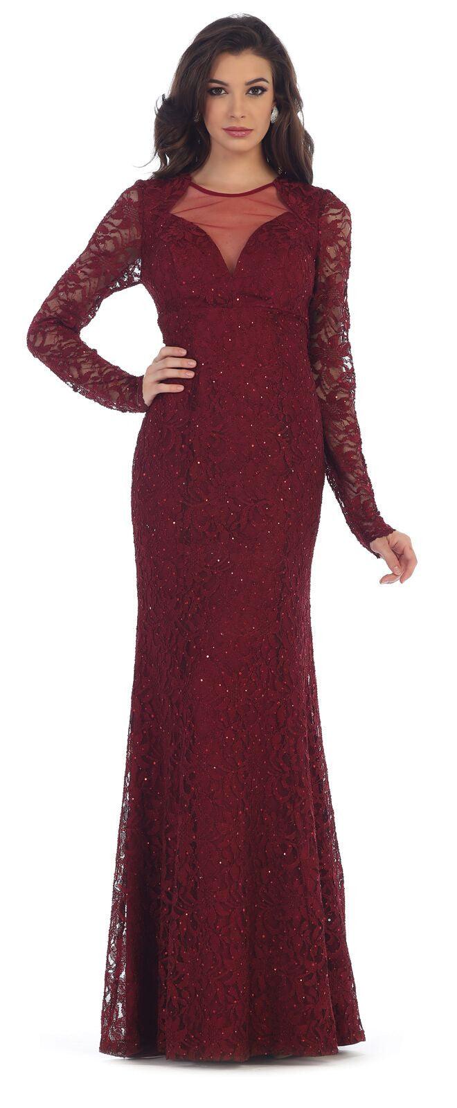 Long Formal Mother of the Bride Dress Plus Size - The Dress Outlet May Queen