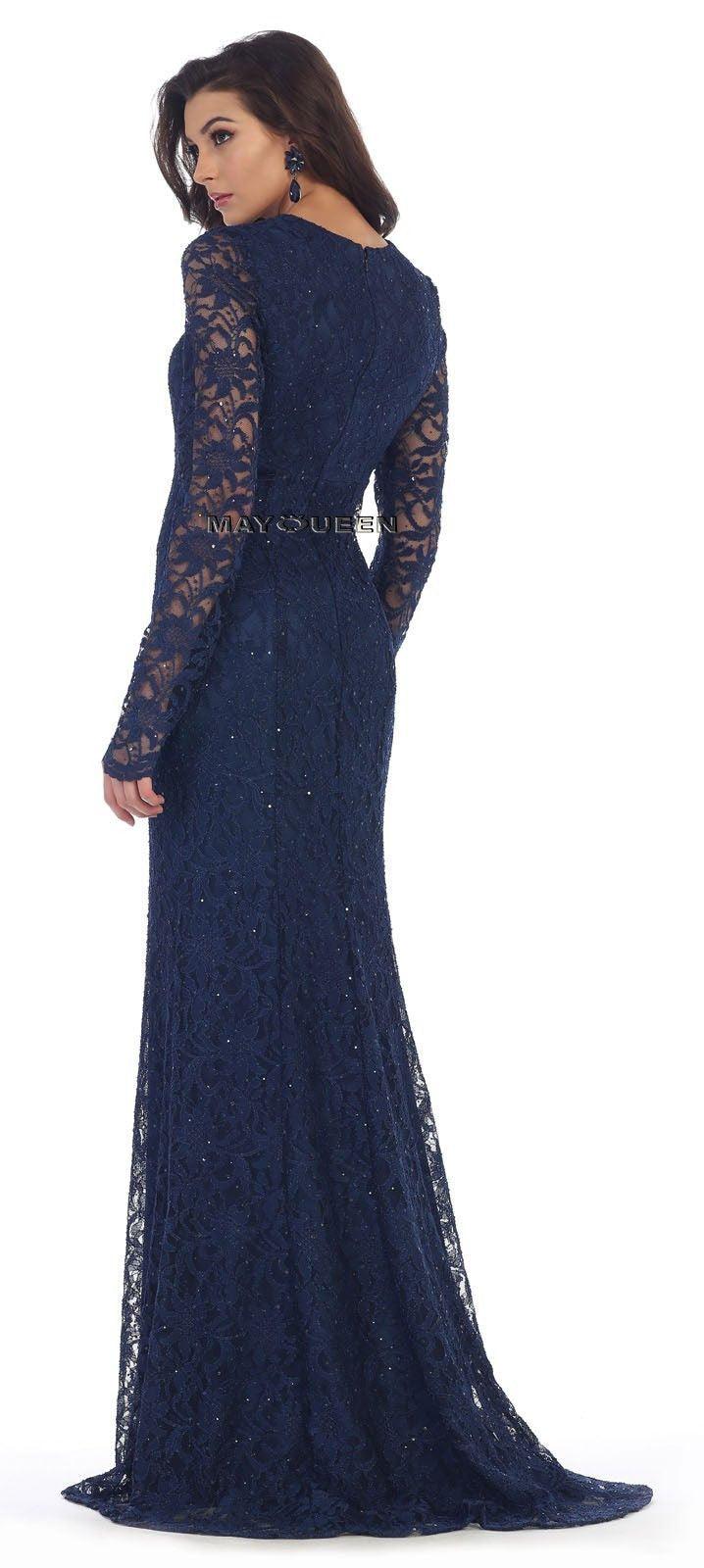 Long Formal Mother of the Bride Dress Plus Size - The Dress Outlet May Queen