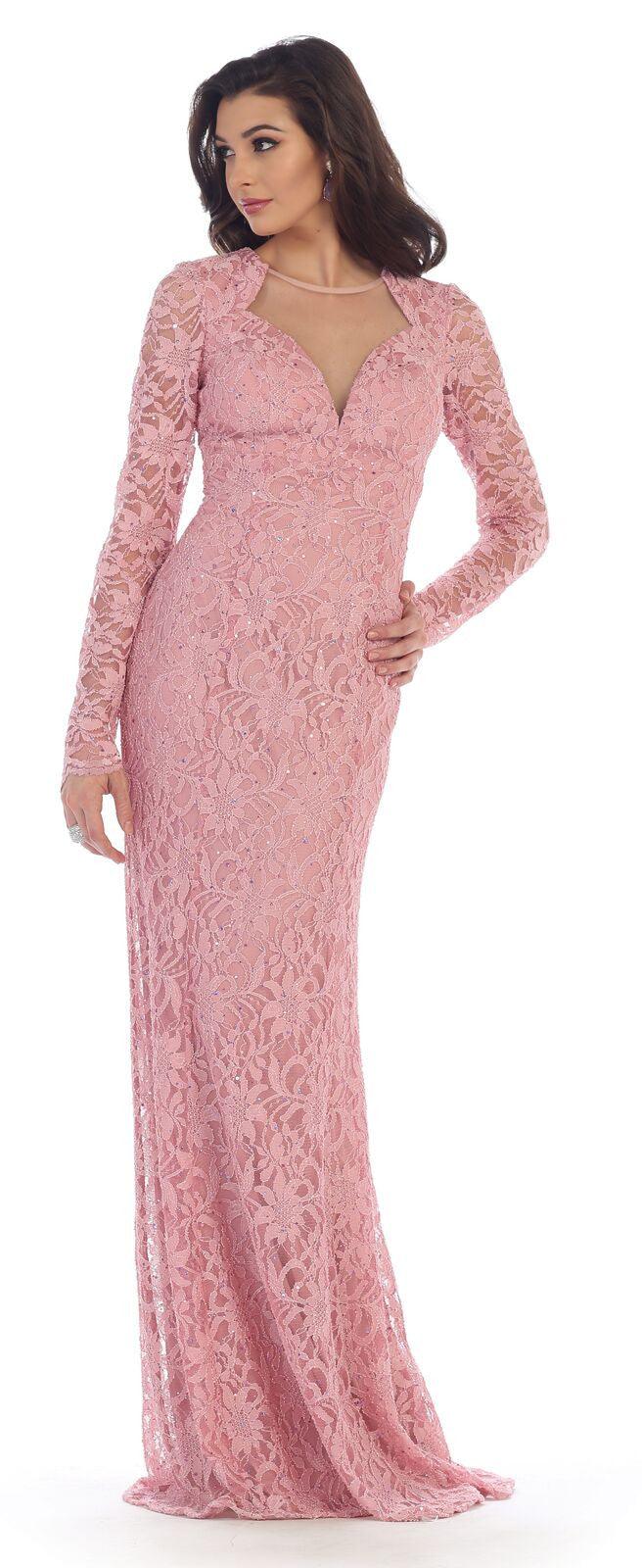 Long Formal Mother of the Bride Dress Plus Size - The Dress Outlet May Queen