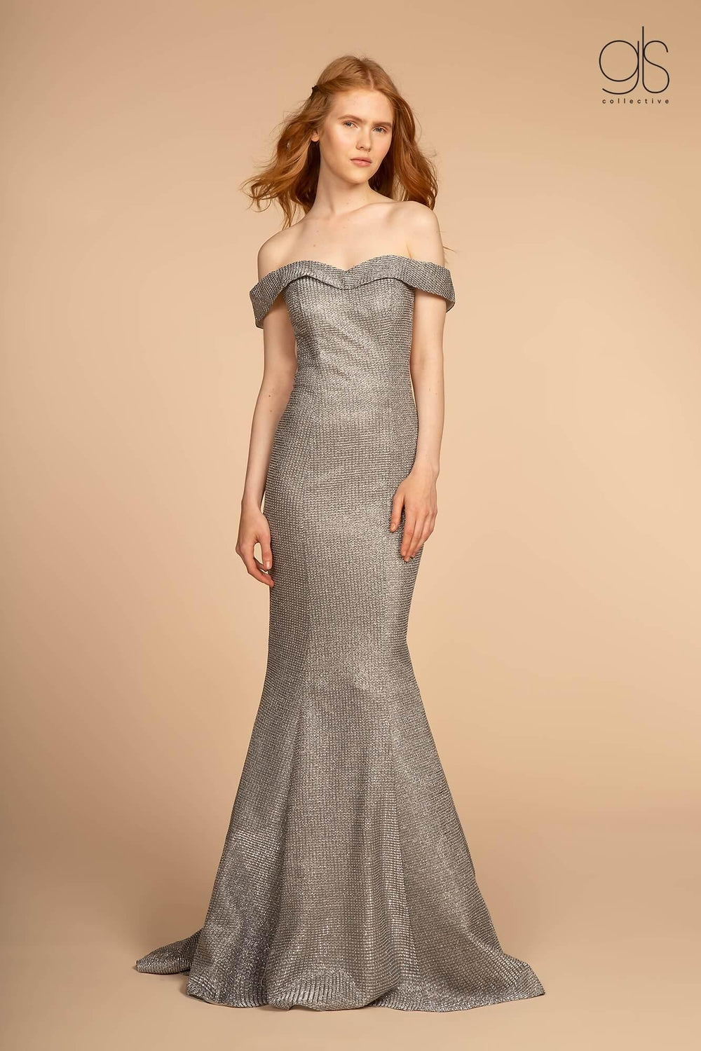 Long Formal Off Shoulder Prom Dress - The Dress Outlet Elizabeth K