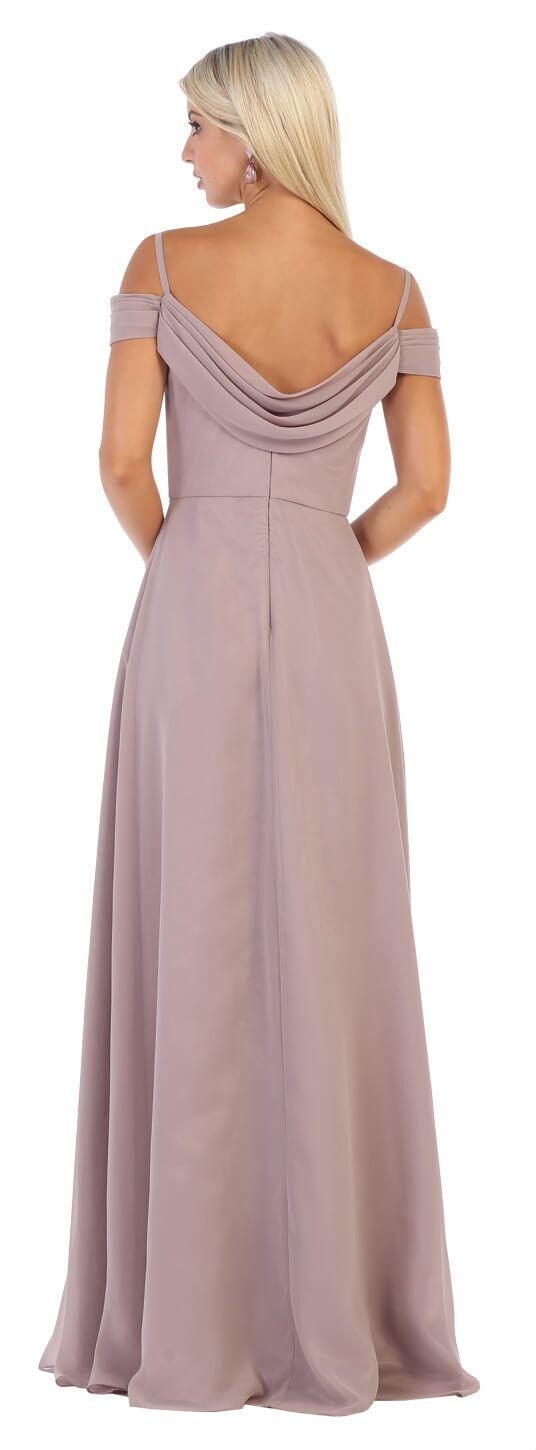 Long Formal Off The Shoulder Plus Size Prom Dress - The Dress Outlet May Queen