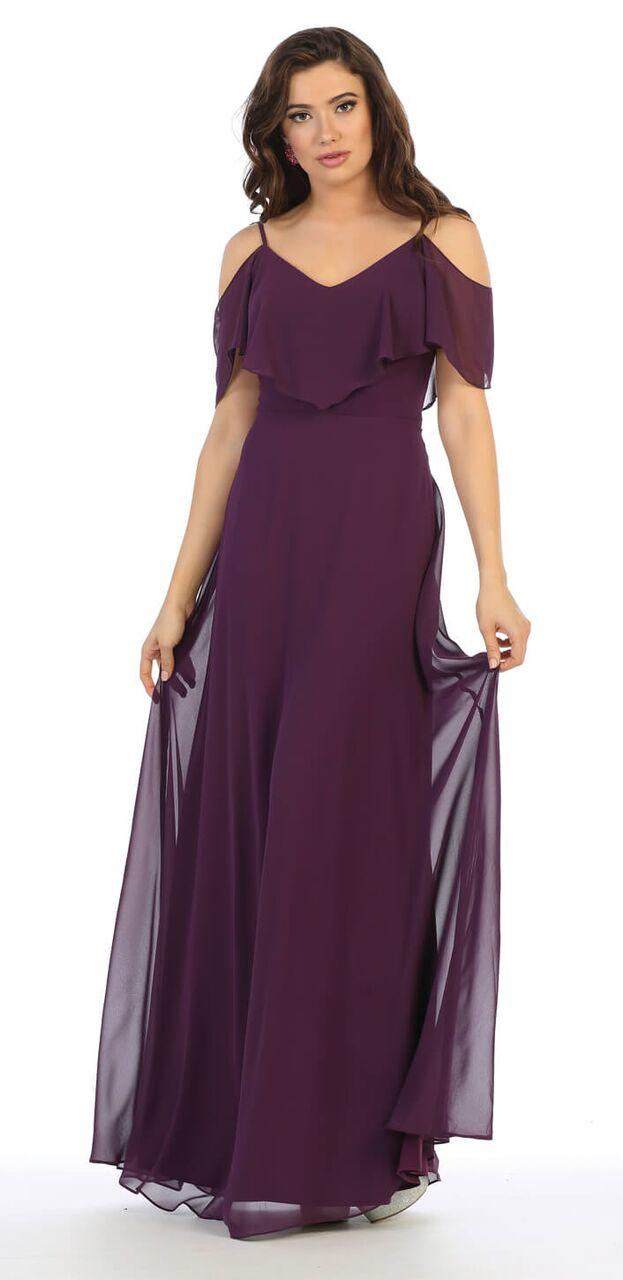 Long Formal Plus Size Bridesmaids Prom Dress - The Dress Outlet May Queen