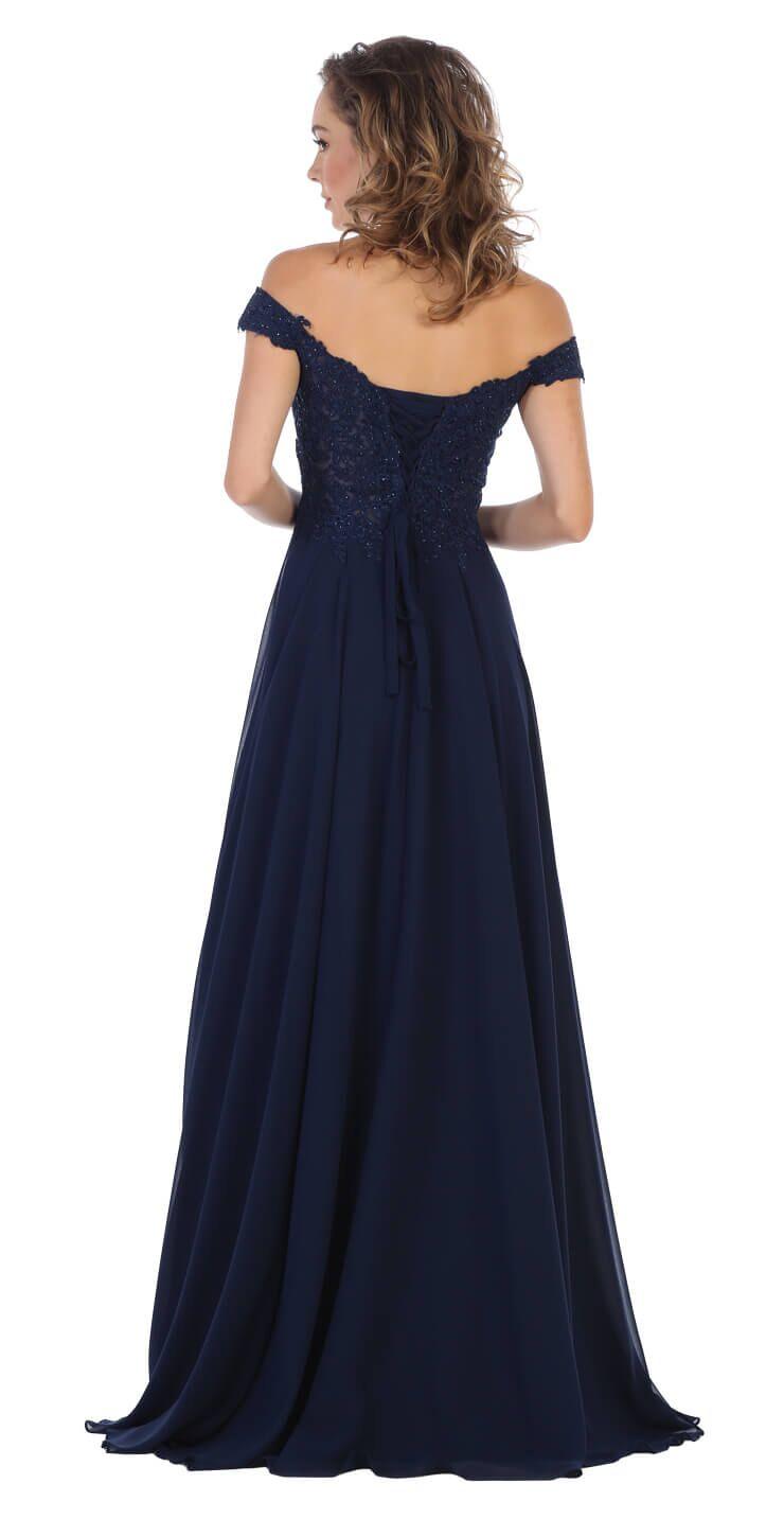 Long Formal Plus Size Dress Evening Prom Gown - The Dress Outlet May Queen